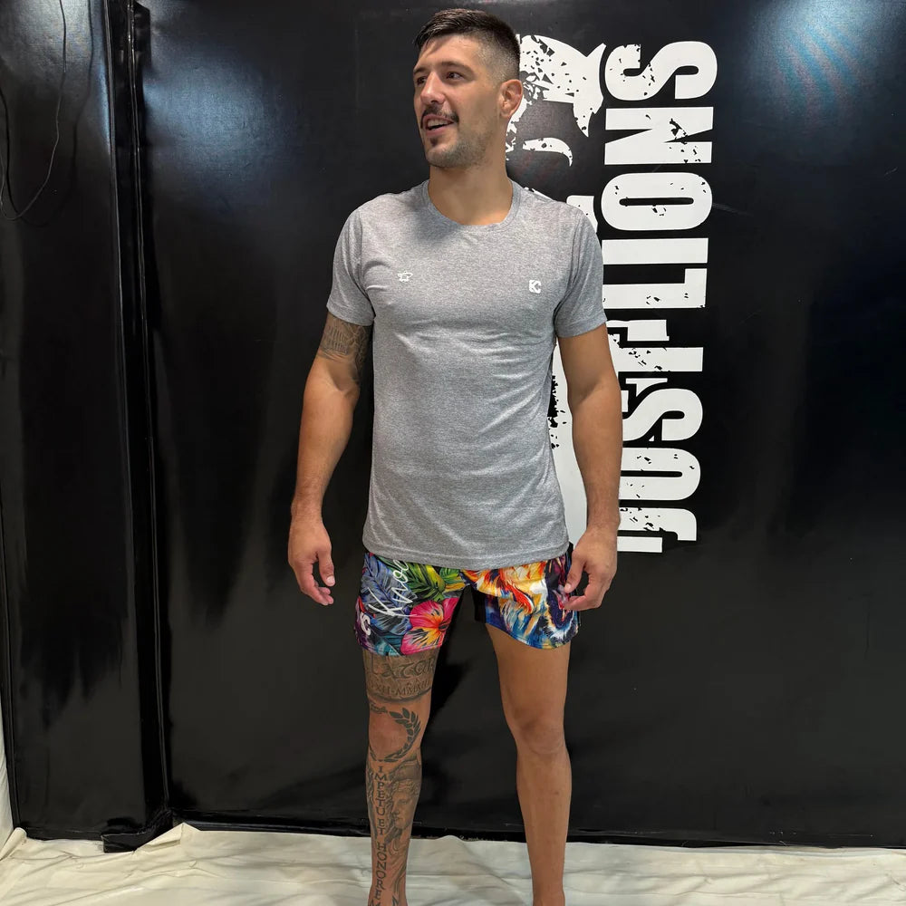 Camiseta de Entrenamiento Gris Knockout Couture