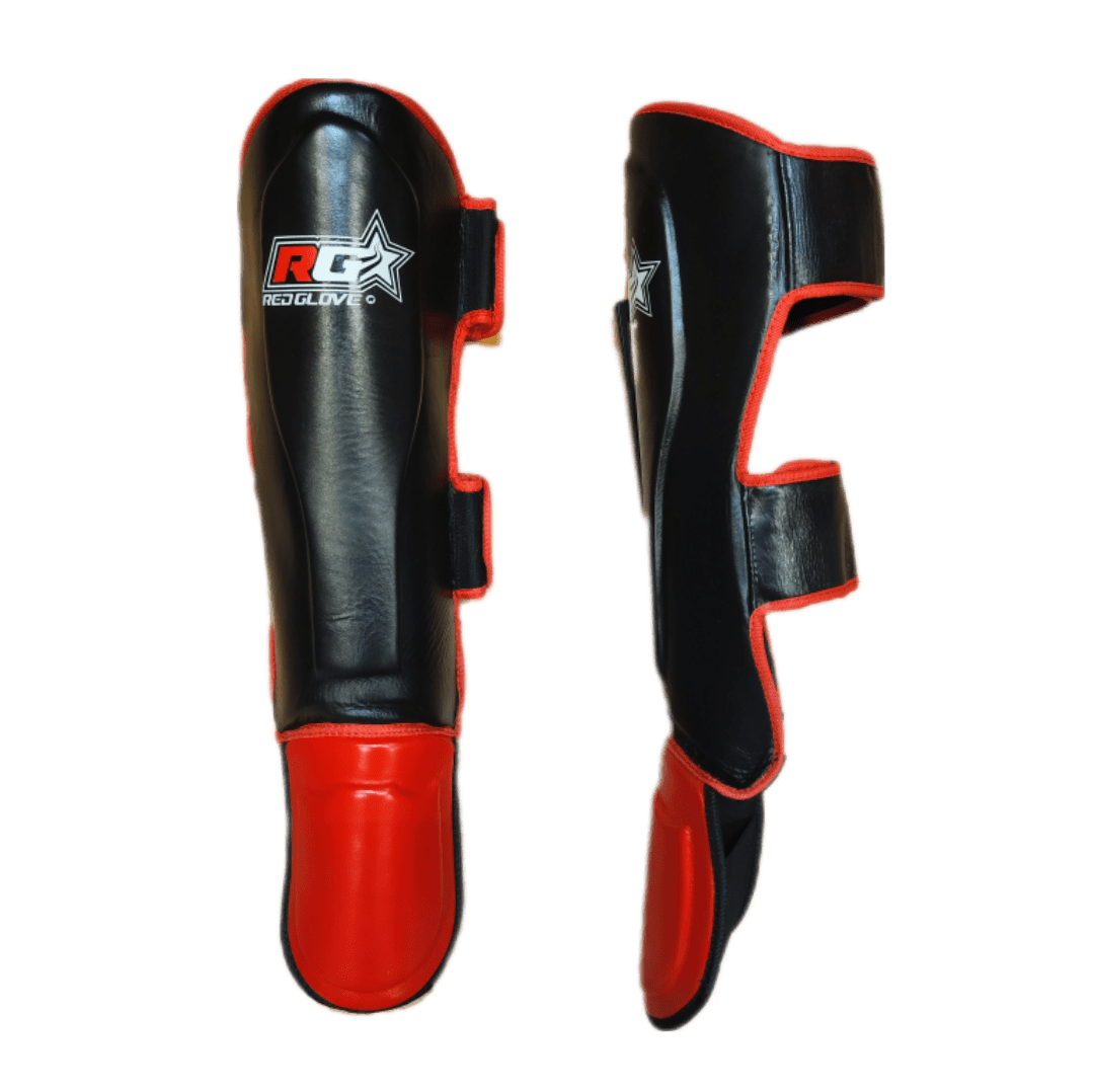 Tibiales Hard Kick RG Black Piel Top grade - Redglove