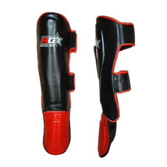 Tibiales Hard Kick RG Black Piel Top grade - Redglove