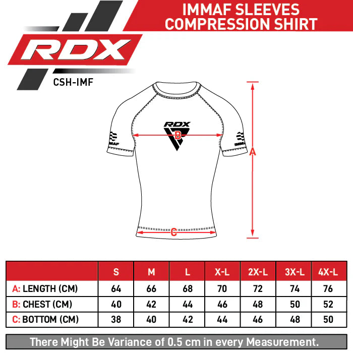 RDX IMMAF Oficial Camiseta Azul Entrenamiento