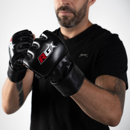 Premium Hands-Free MMA Gloves - Black