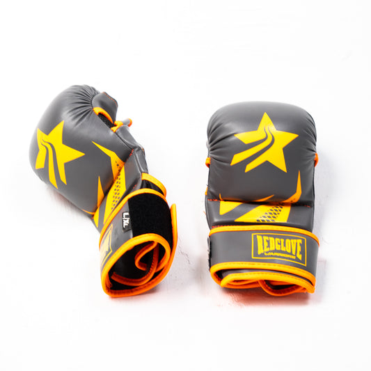 MMA Revolution Pro Gloves - Orange Gray