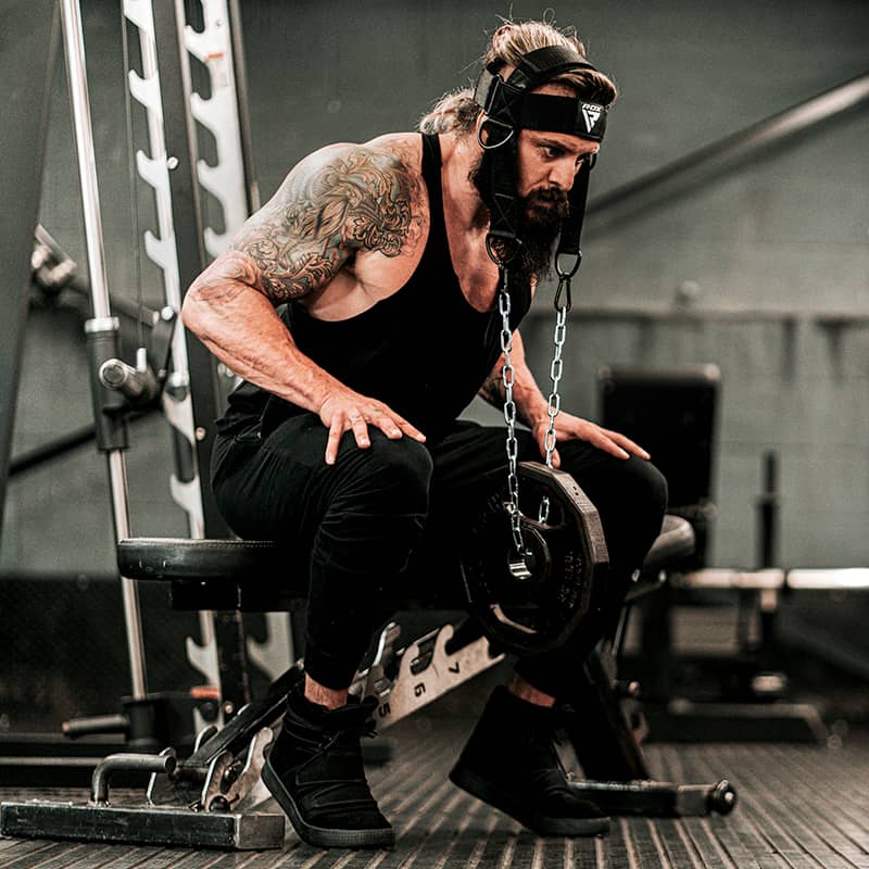 Arnés de Cuello RDX – Entrenamiento de Fuerza para Boxeo, MMA y Fitness