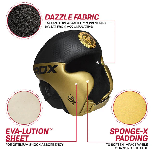 RDX L1 Mark Pro Casco de Boxeo Pómulos