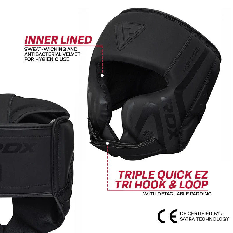Casco de Boxeo RDX T15 Noir