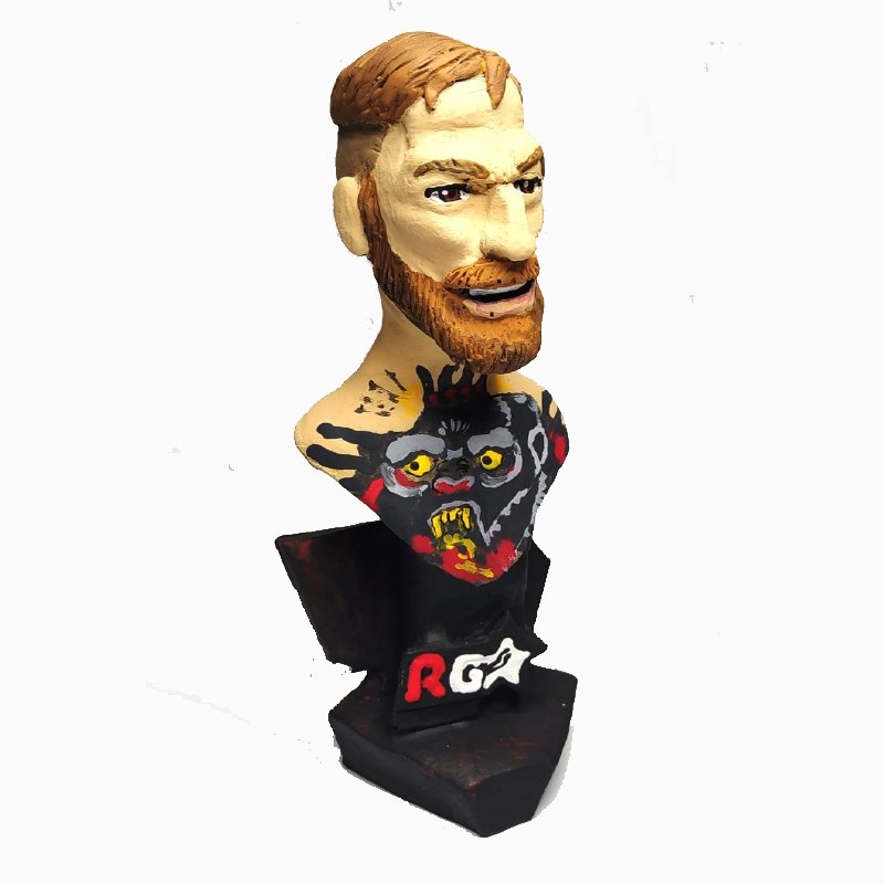 Figura Decorativa Artesanal Connor MC Gregor - Redglove