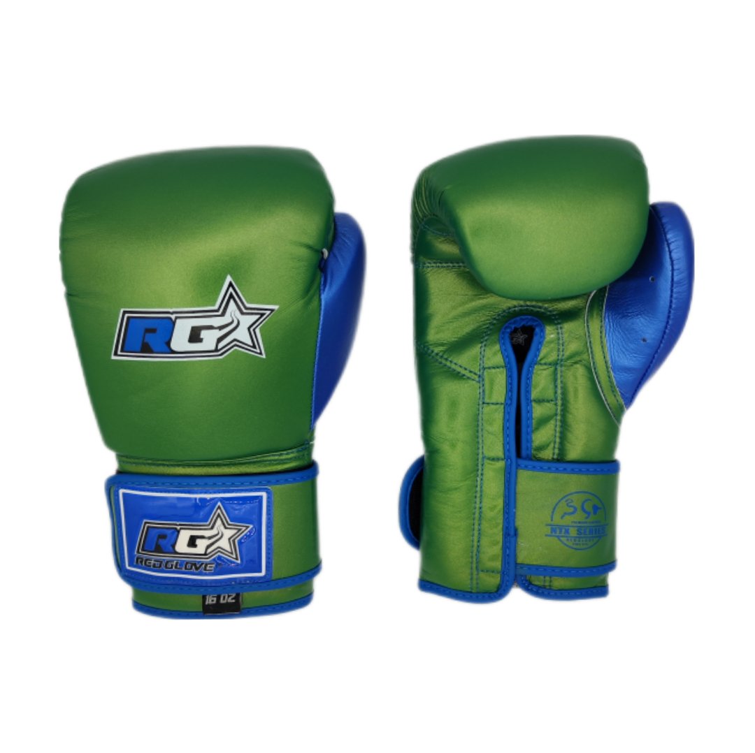 Guantes de Boxeo NTX SERIES - METALLIC green blue - Redglove