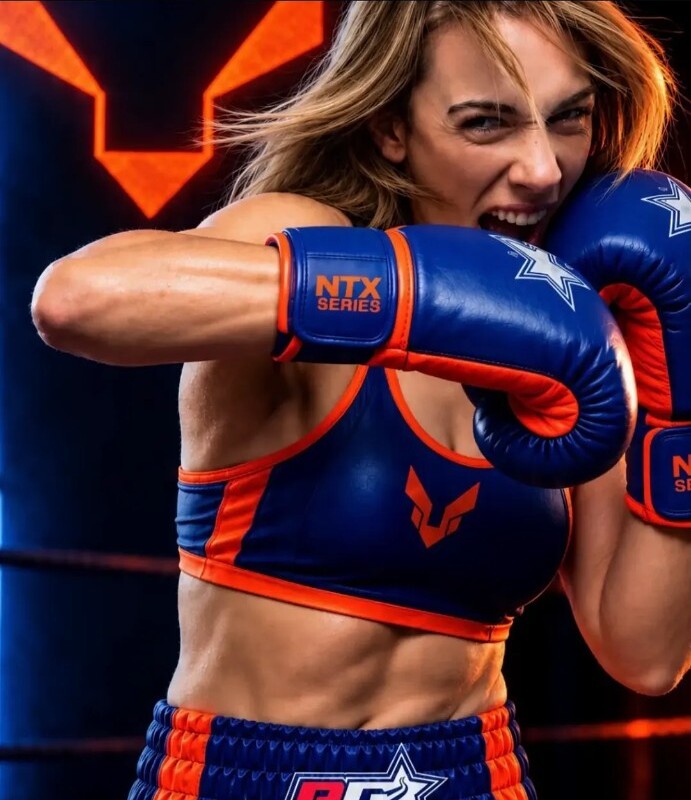Alba Panterita Sánchez - patrocinio Redglove Boxing