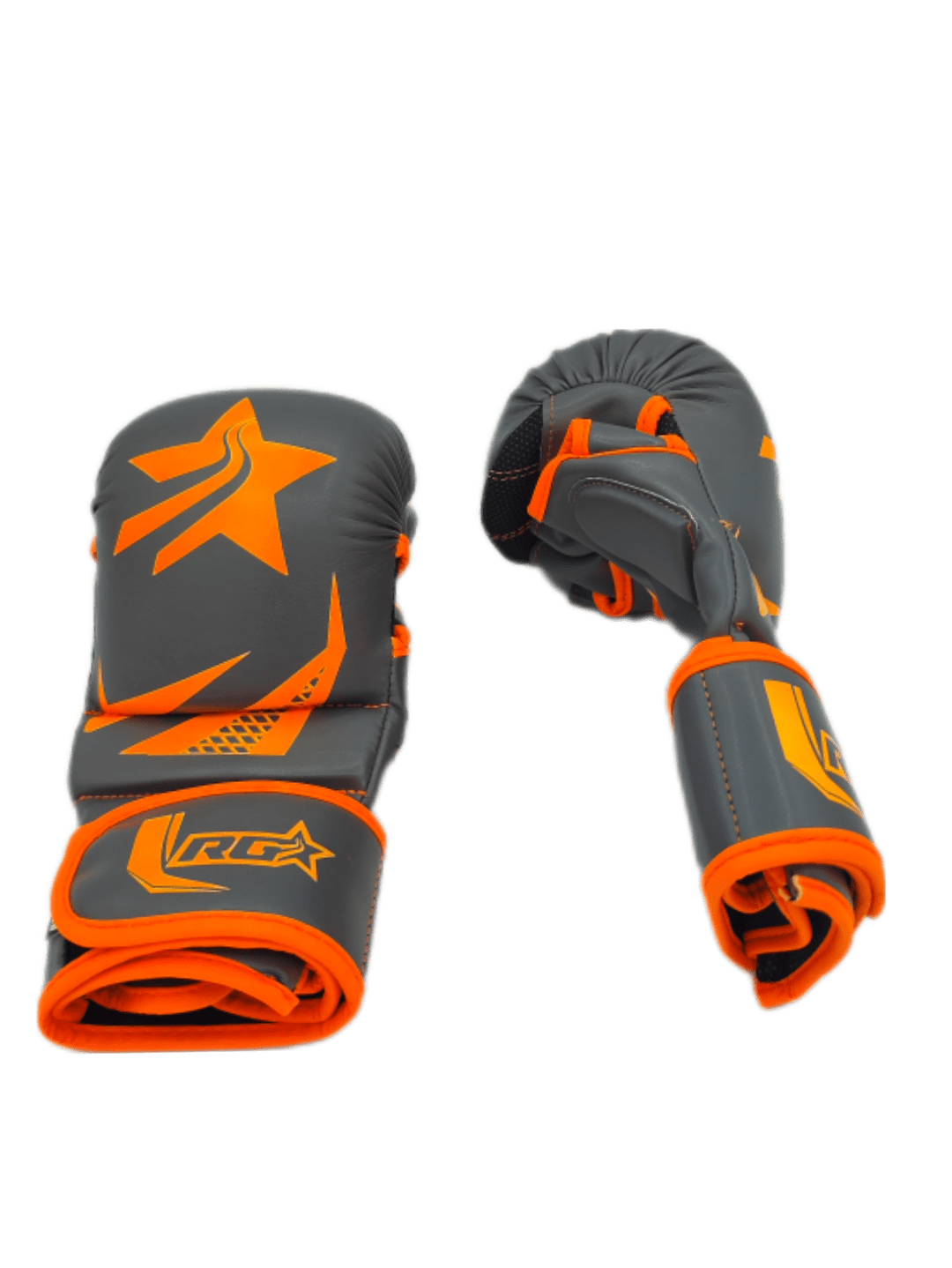 MMA Revolution Pro Gloves - Orange Gray 