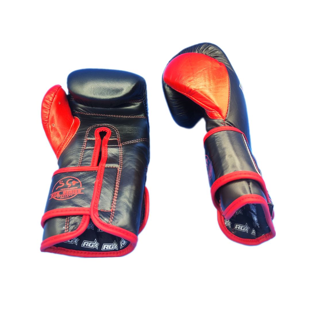 NTX SERIES Boxing Gloves - Black Red Edition 