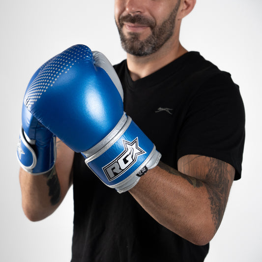 Guantes de Boxeo NTX SERIES -  METALLIC bue grey asteroids