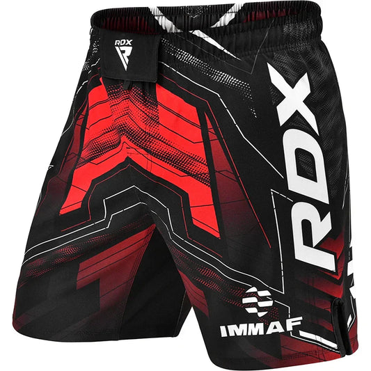 RDX IMMAF Approved MMA Shorts Rojos