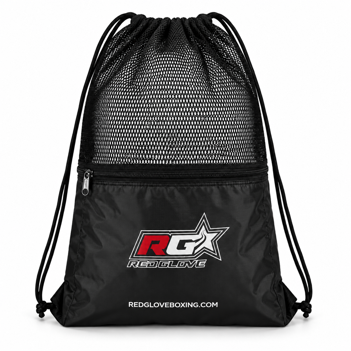 Bolsa de transporte de malla Red Glove para guantes de boxeo y MMA