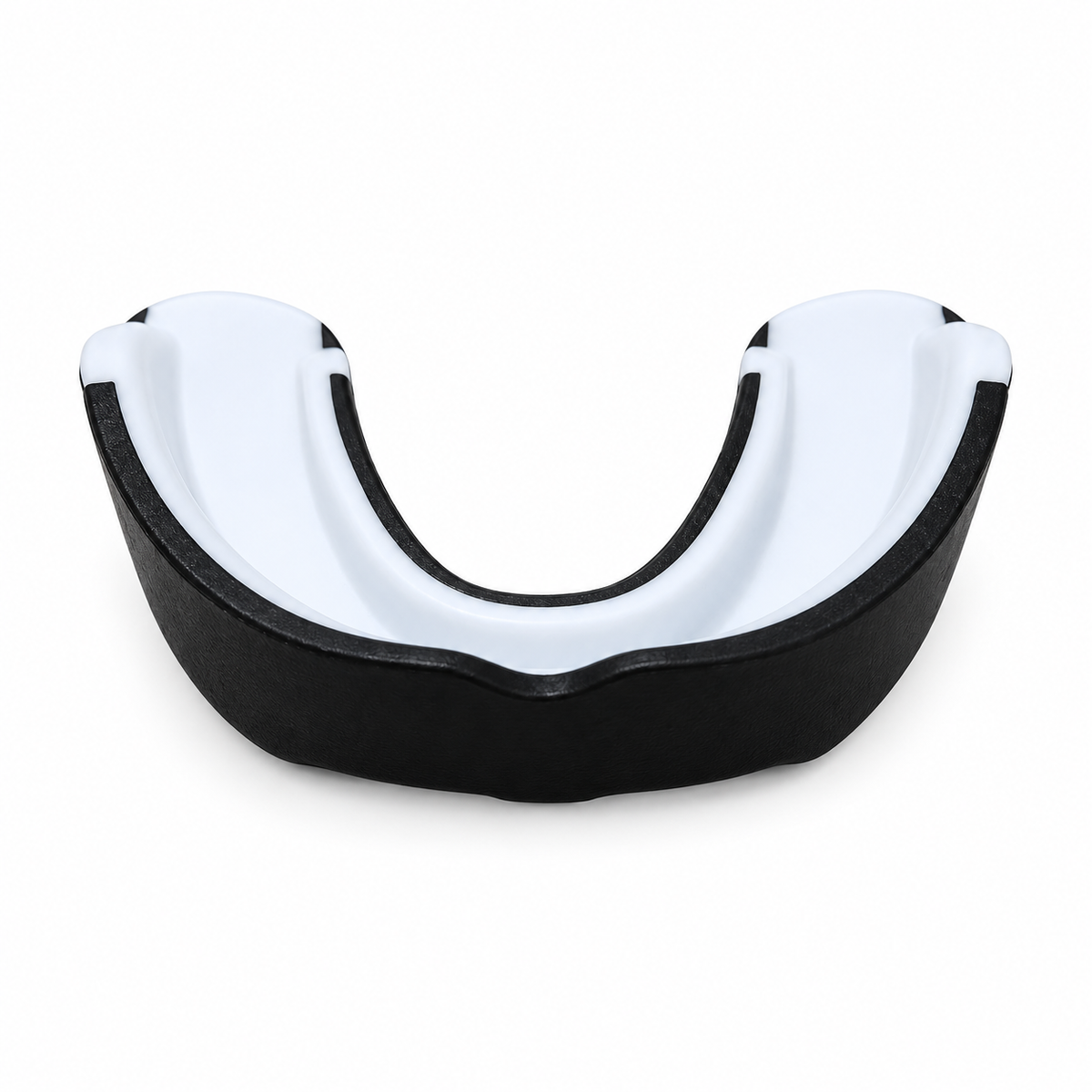 Bucal Redglove BK Premium vista frontal negro y blanco