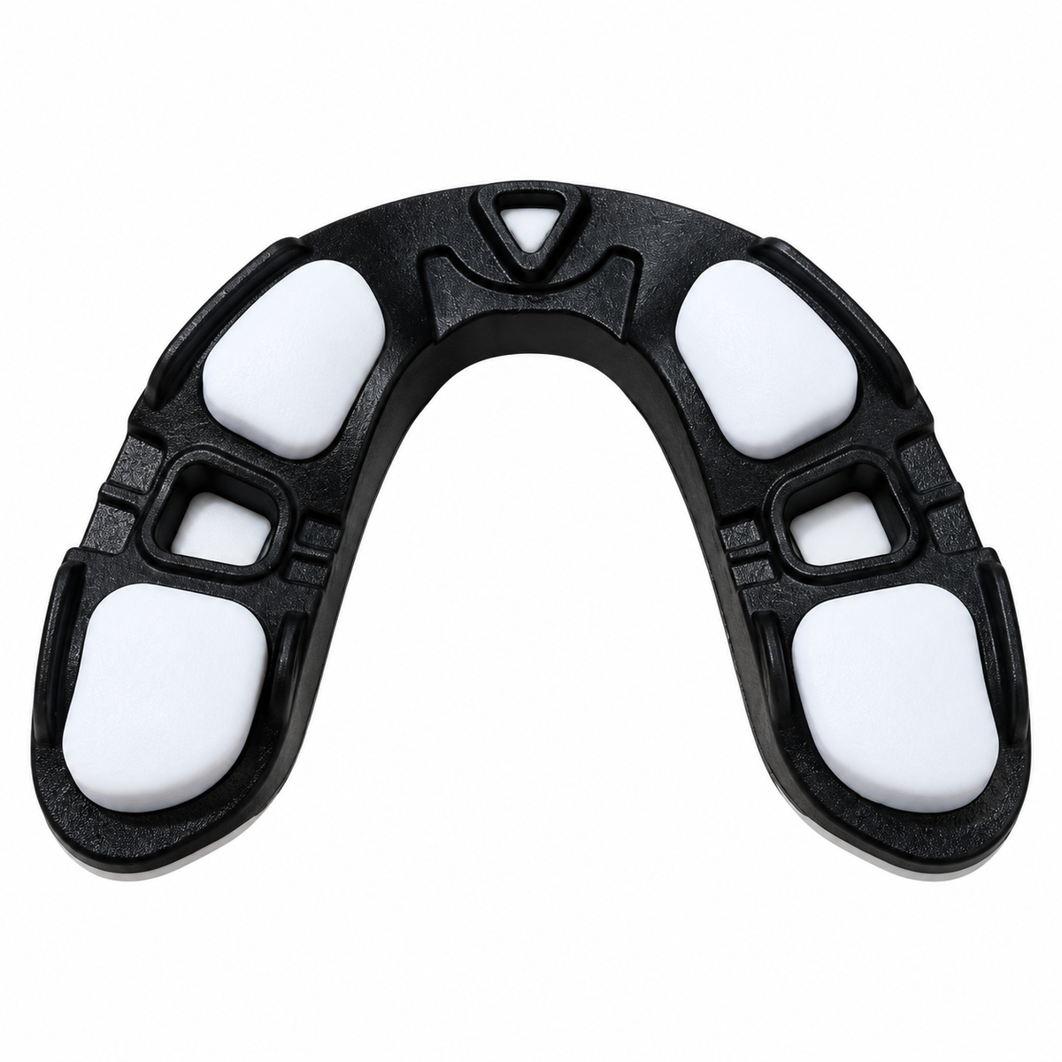 Bucal Redglove BK Premium vista inferior negro y blanco