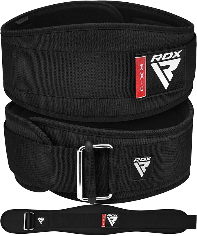 RDX 6.5” Gimnasio Cinturón Musculacion Entrenamiento Peso Belt para Halterofilia Powerlifting Fitness Gym , Hombre Mujer