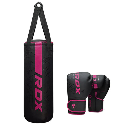 Saco de Boxeo para niños 62 CM RDX + Guantes de Boxeo 6 OZ Relleno - Redglove 