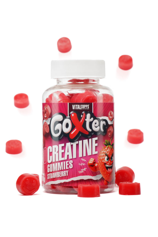 Gominolas de Creatina – Sabor Fresa Ácida (Sin Azúcar)