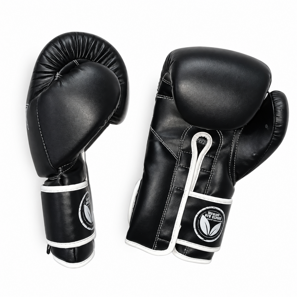 Guantes de boxeo Nero NTV, vista interior superior sobre fondo blanco