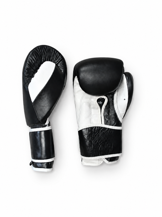 Guantes de Boxeo Mercurial negro y blanco - vista de pareja