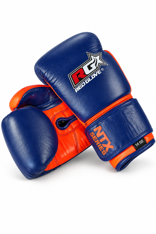 Guantes de Boxeo NTX Series azul y naranja - vista principal