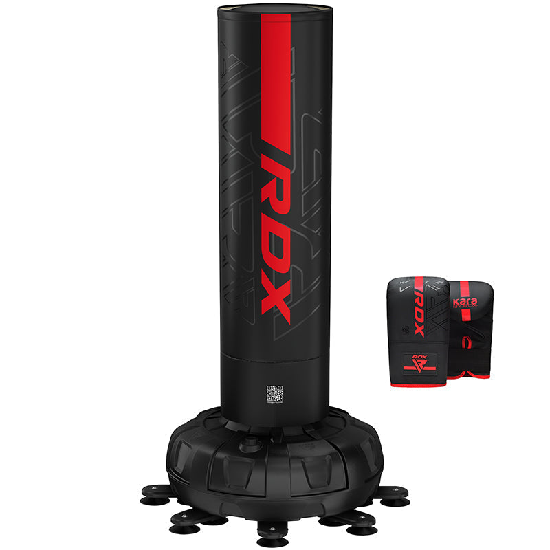 Saco de Boxeo de pie RDX 182 CM con base KARA Rojo - Redglove 
