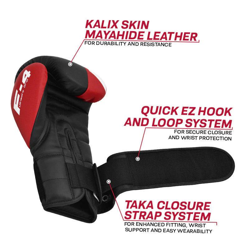 Guantes de Boxeo Doble Cierre RDX SERIE F4 - Redglove 