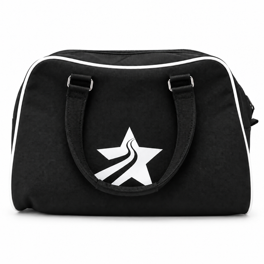 Parte trasera de la bolsa de entrenamiento Redglove con asas y logotipo