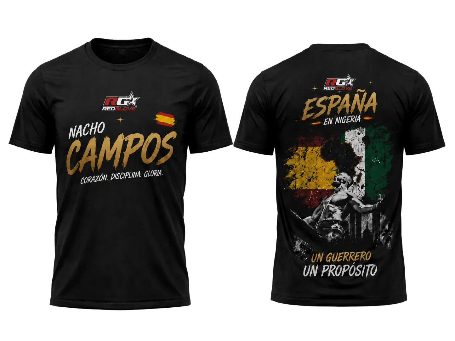 Camiseta Oficial Redglove x Nacho Campos — PFL Nigeria Edition * Preventa *