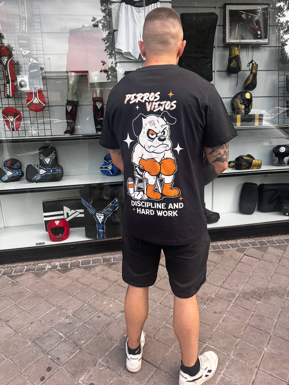 Camiseta Hombre/Unisex RG Perros Viejos - Negro