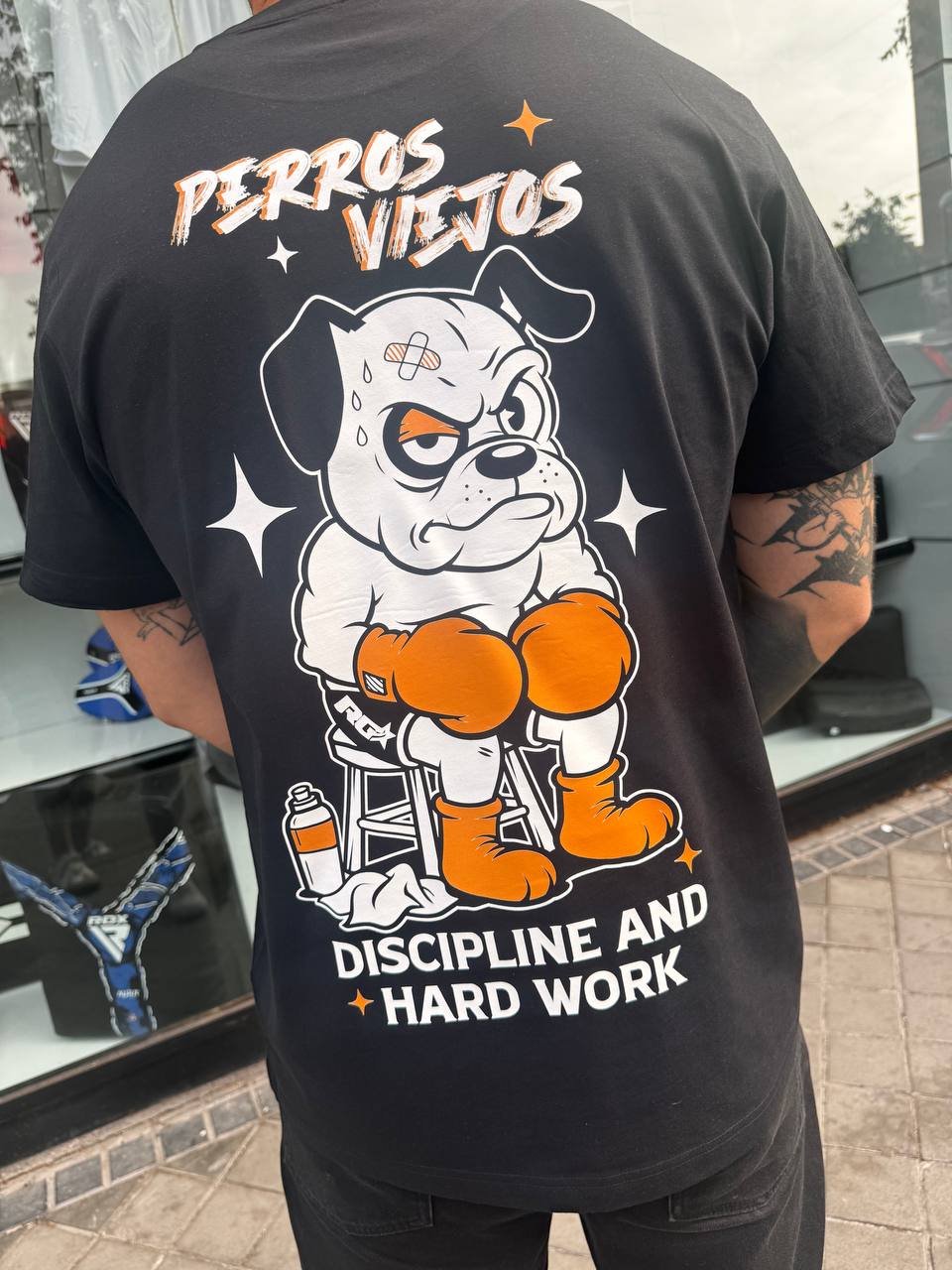 Camiseta Hombre/Unisex RG Perros Viejos - Negro