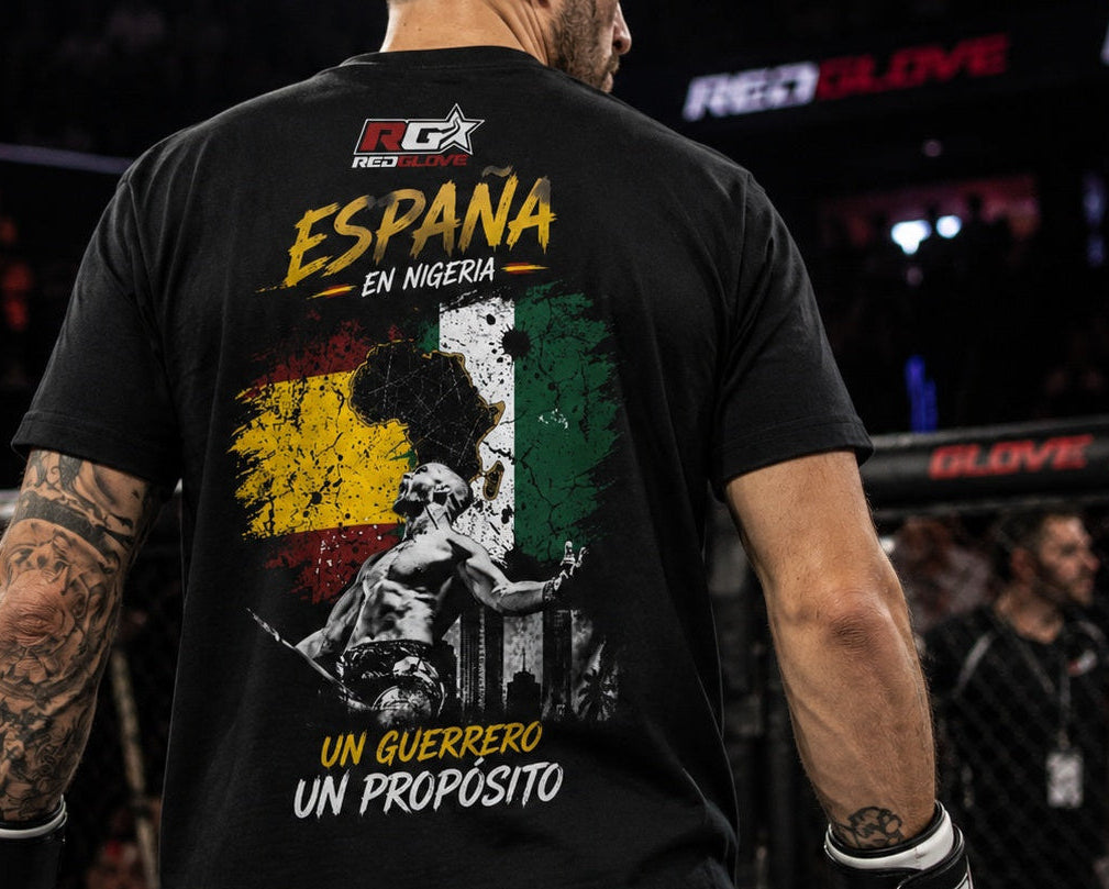 Camiseta Oficial Redglove x Nacho Campos — PFL Nigeria Edition * Preventa *