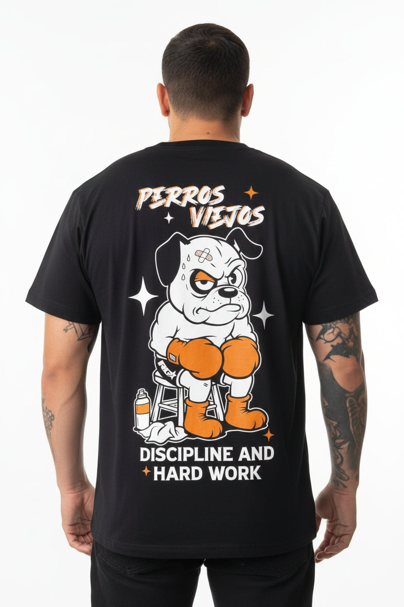 Camiseta Hombre/Unisex RG Perros Viejos - Negro
