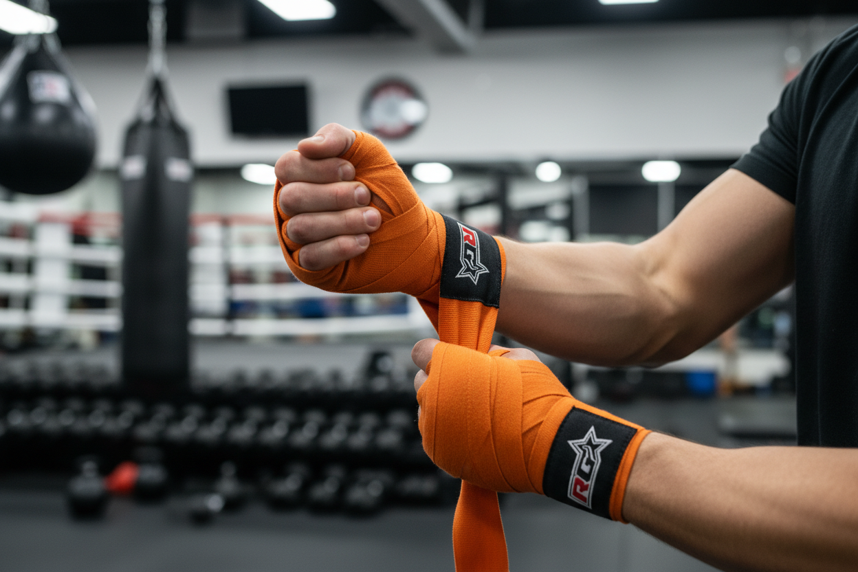 Orange Boxing Wraps