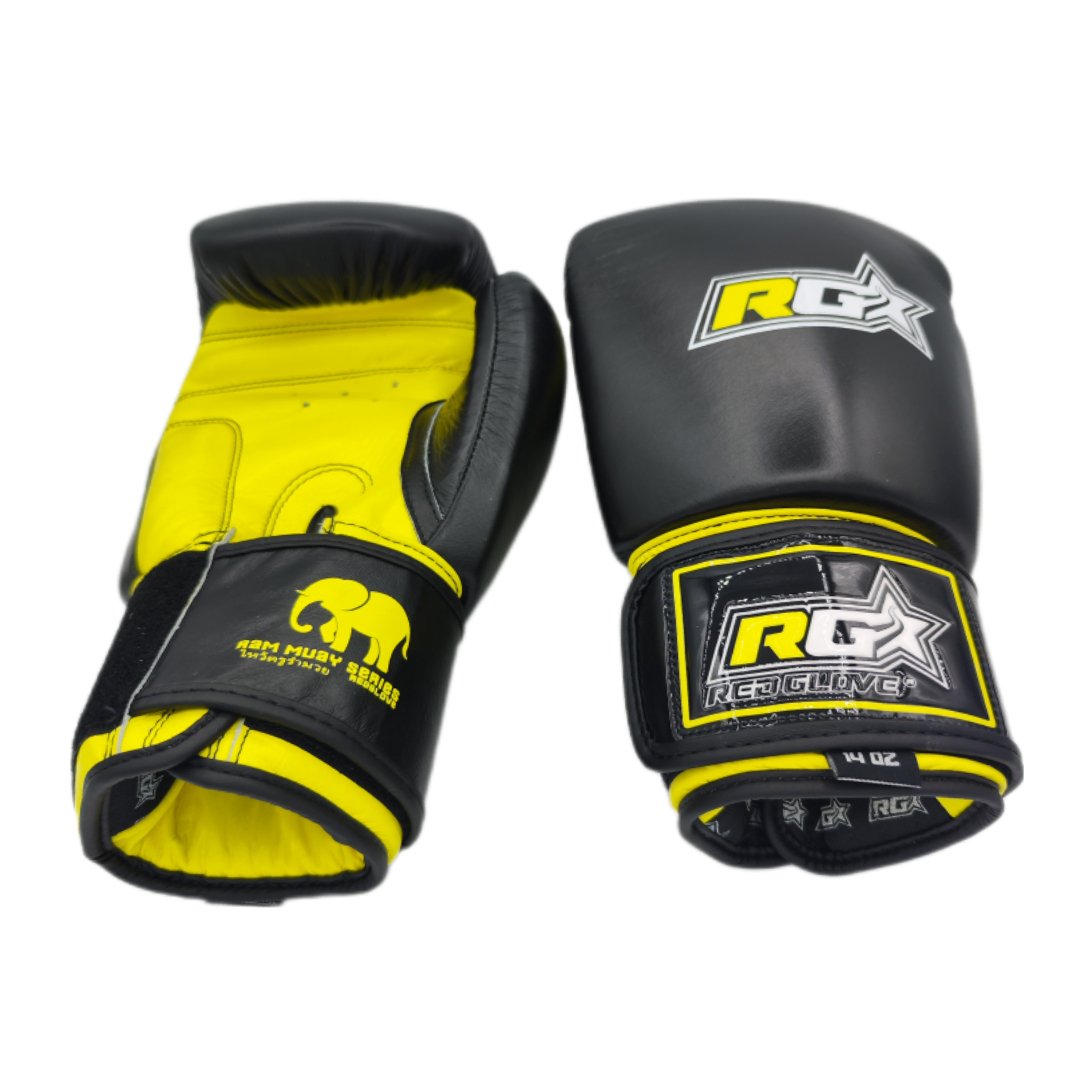 Guantes Kick Boxing Muay thai - RAM MUAY SERIES - yellow black – Redglove