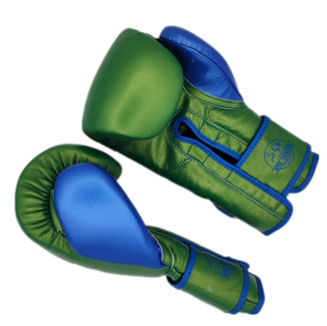 Guantes de Boxeo NTX SERIES -  METALLIC  green blue - Redglove 