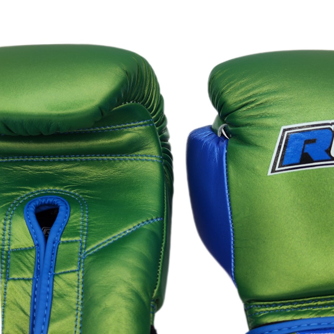 Guantes de Boxeo NTX SERIES -  METALLIC  green blue - Redglove 