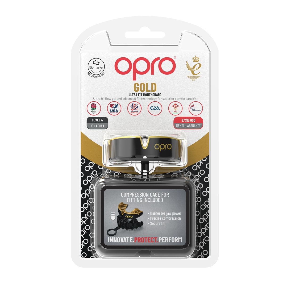 Protector Bucal Profesional Opro Gold - Redglove