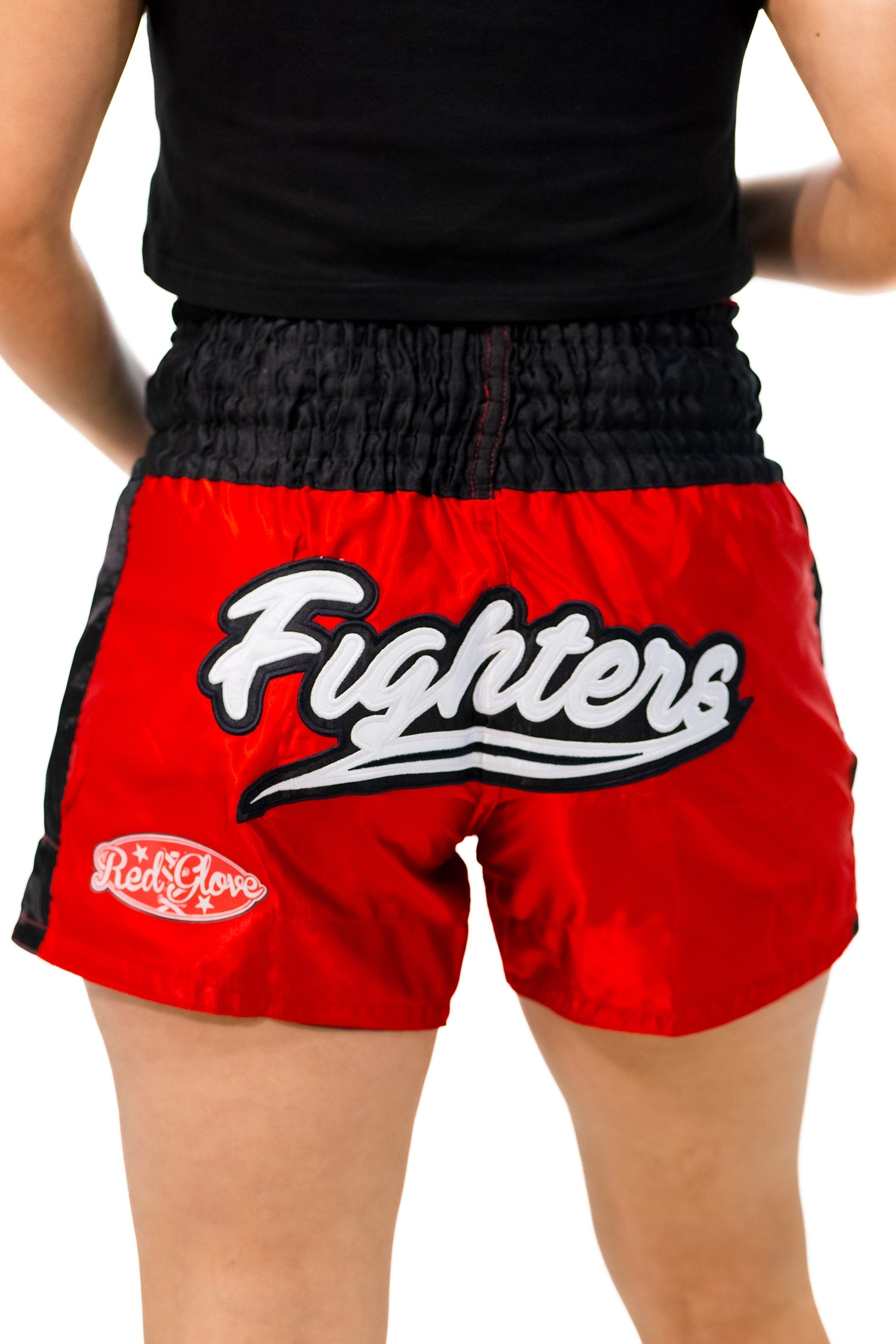 Shorts Redglove Fighters Black - Red - Redglove
