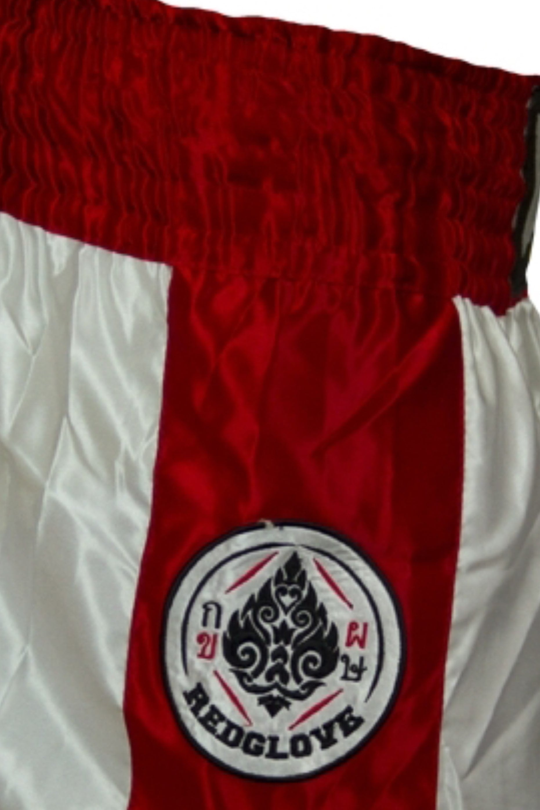 Shorts Redglove Fighters White - Red - Redglove 