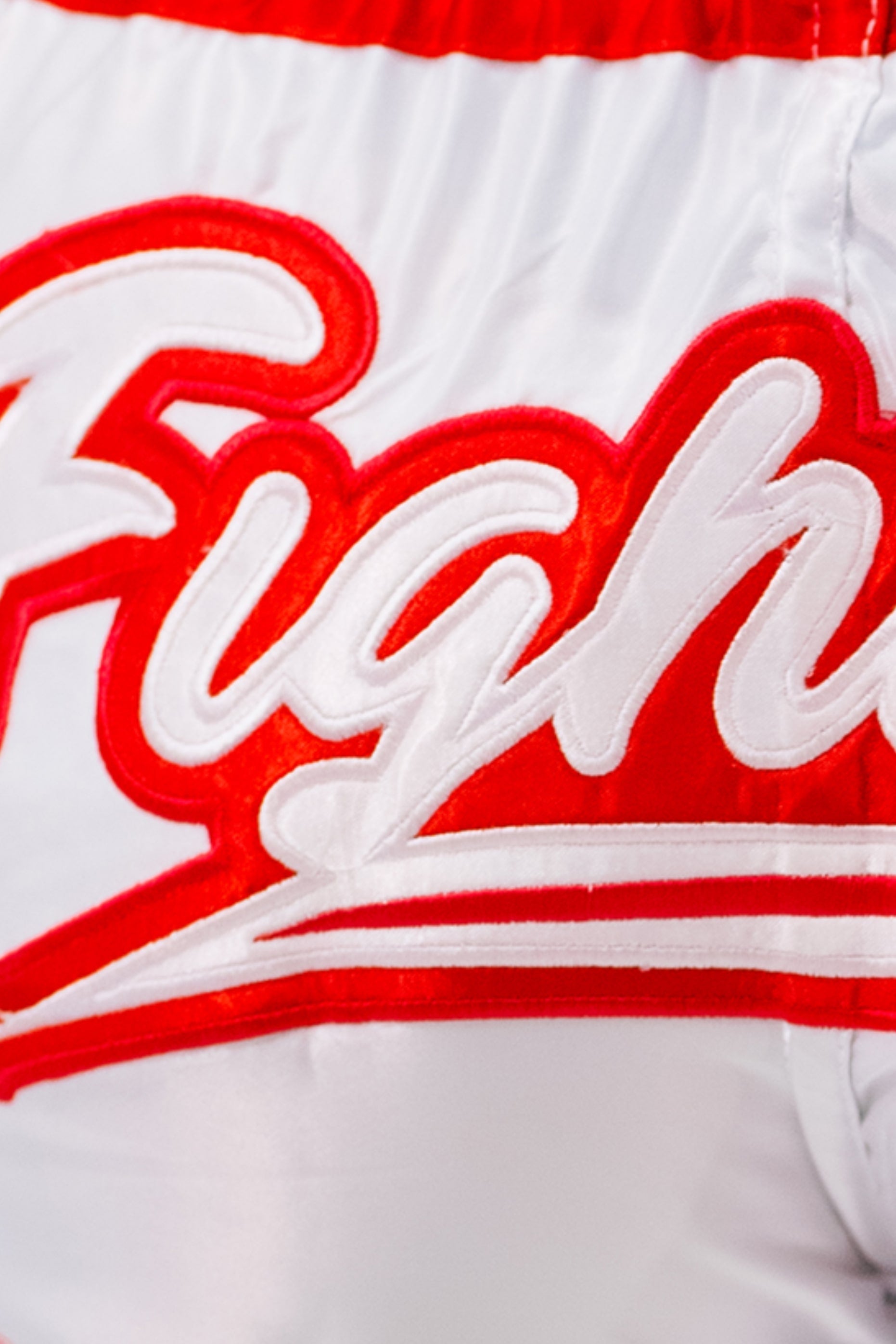 Shorts Redglove Fighters White - Red - Redglove